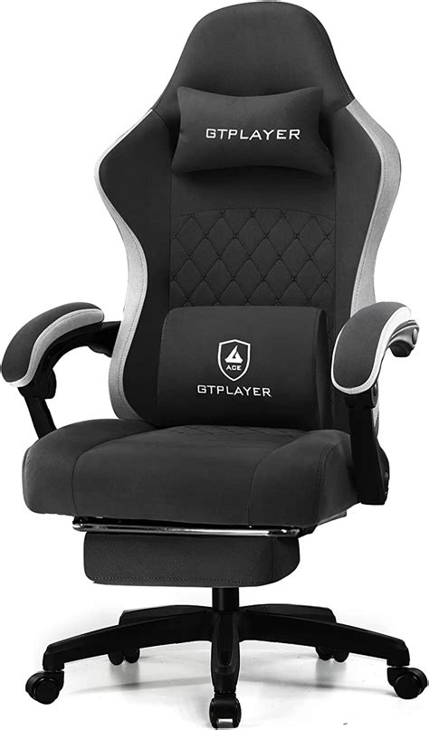 GTPLAYER Gaming Chair, Computer Chair with Footrest and .